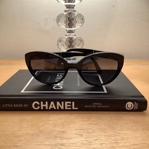 Chanel Black Butterfly Sunglasses